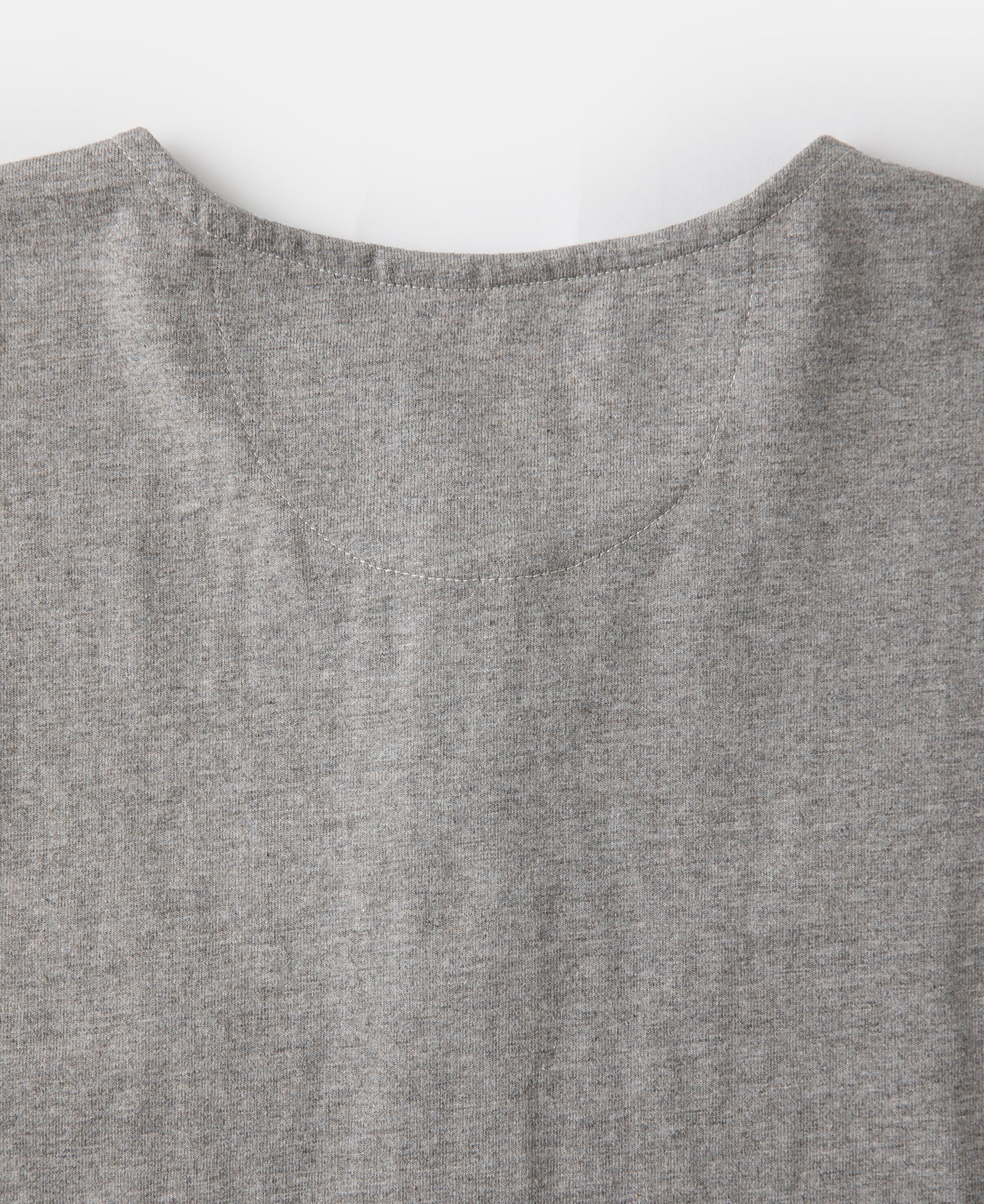 1940s Slub Cotton Henley Pocket T-Shirt - Gray