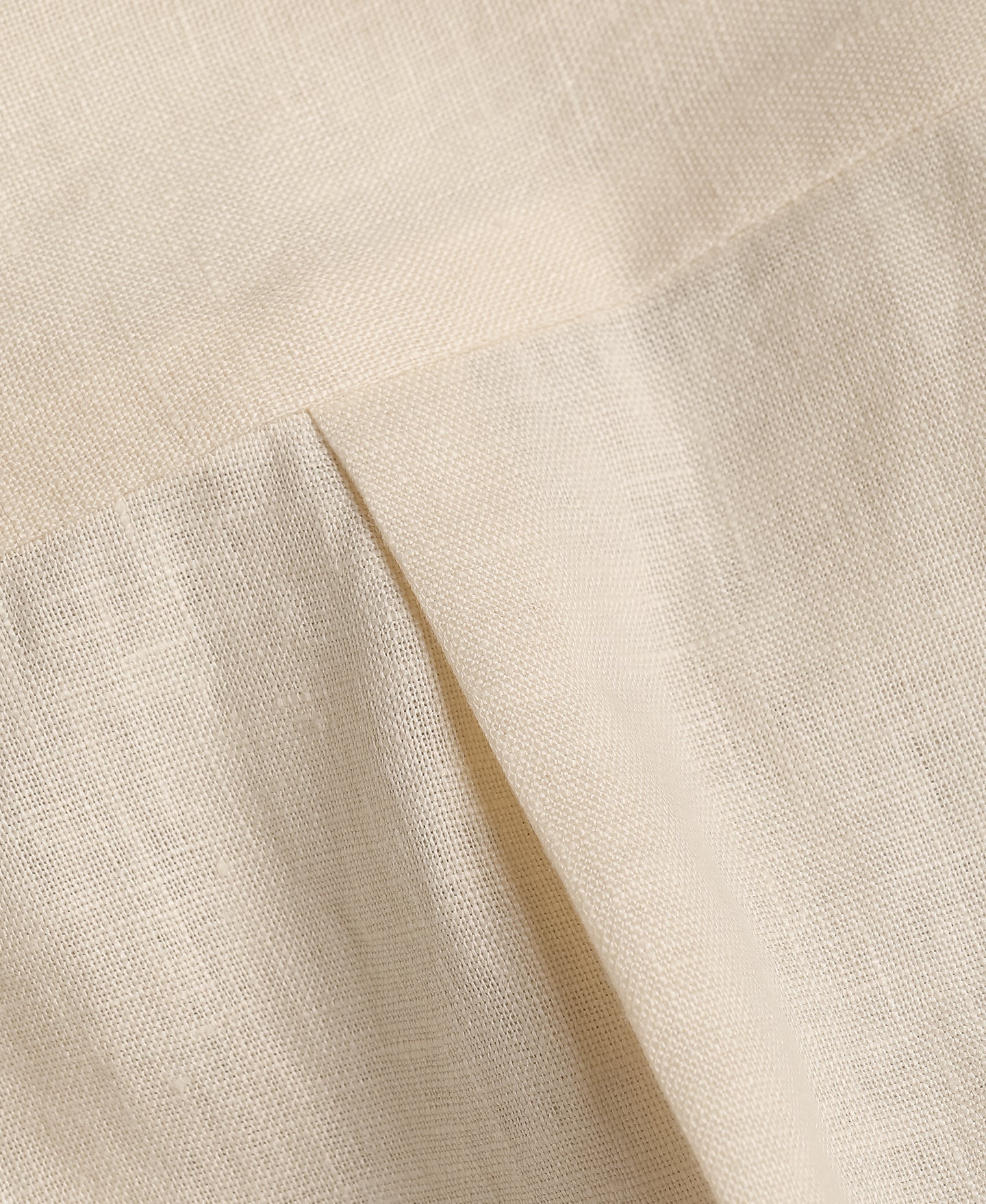 Lot 220A Cuban Collar Linen Shirt - Apricot