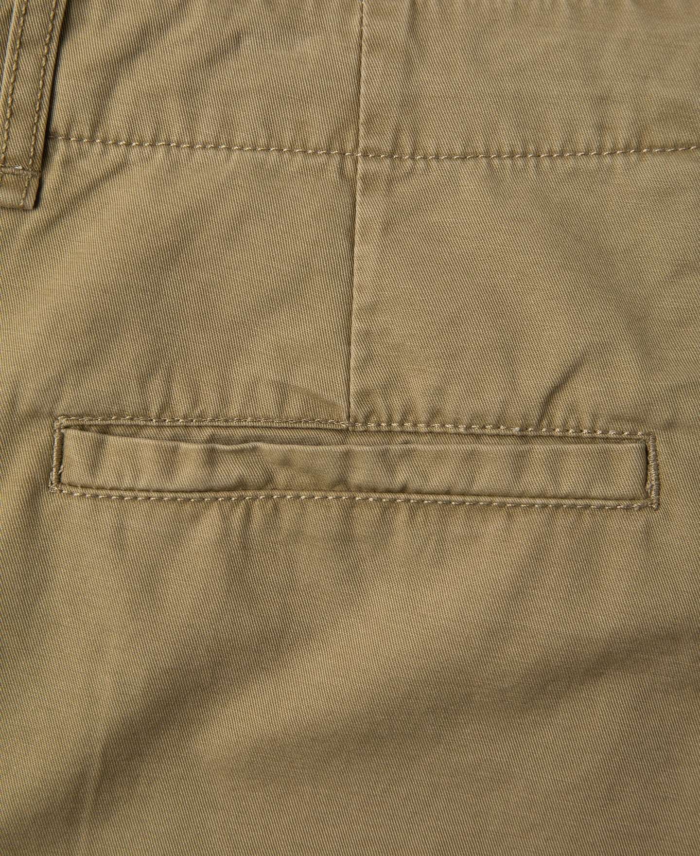 1930s Washed Officer Chino Shorts - Khaki