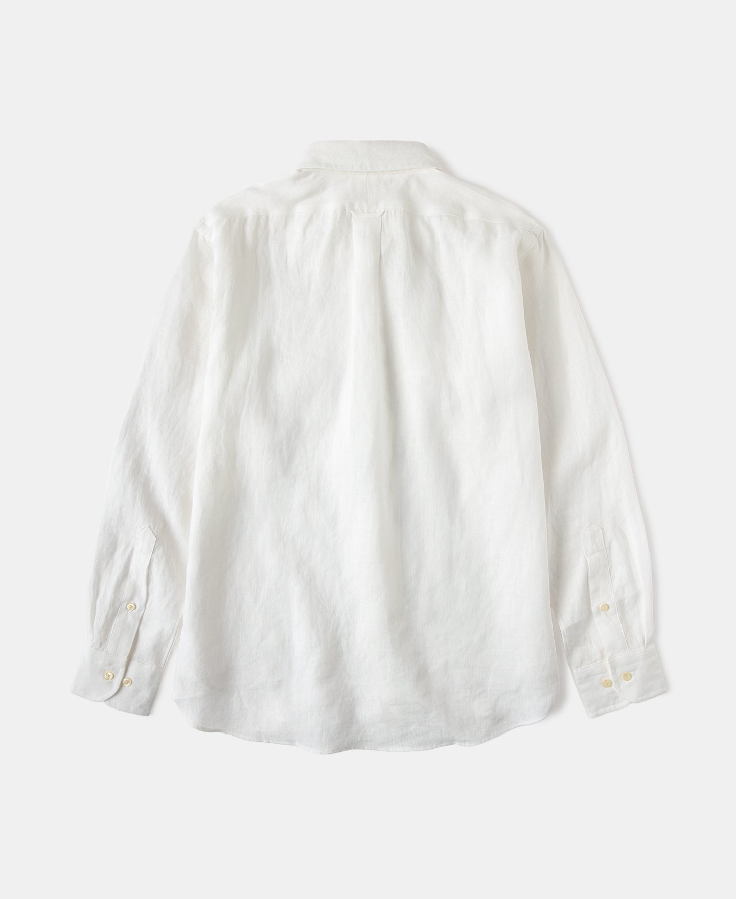 Lot 225 Long Sleeve Linen Button-Down Shirt - White