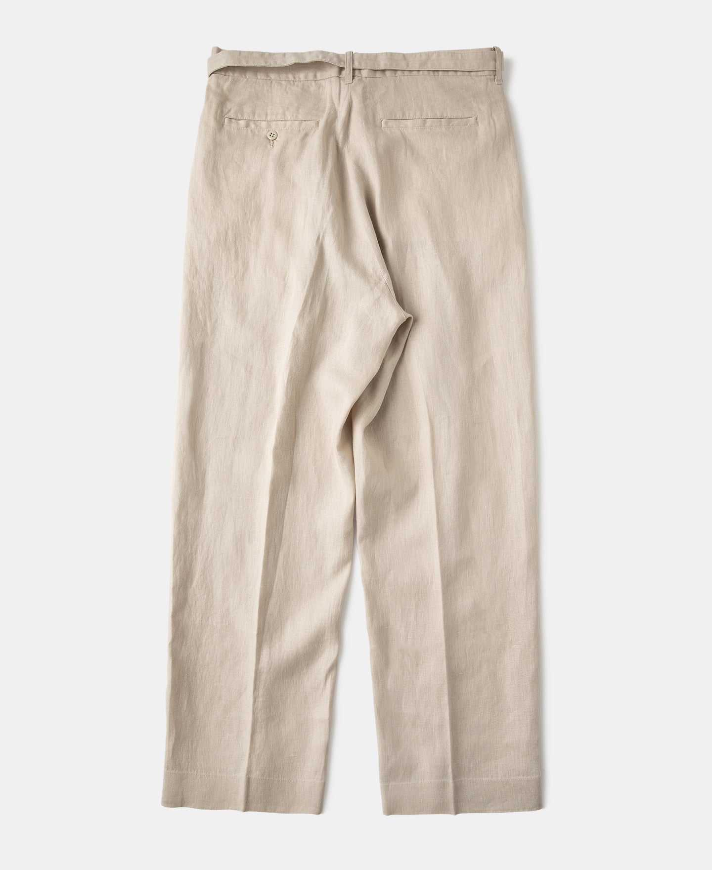 Lot 845 Linen Double Pleated Trousers - Apricot