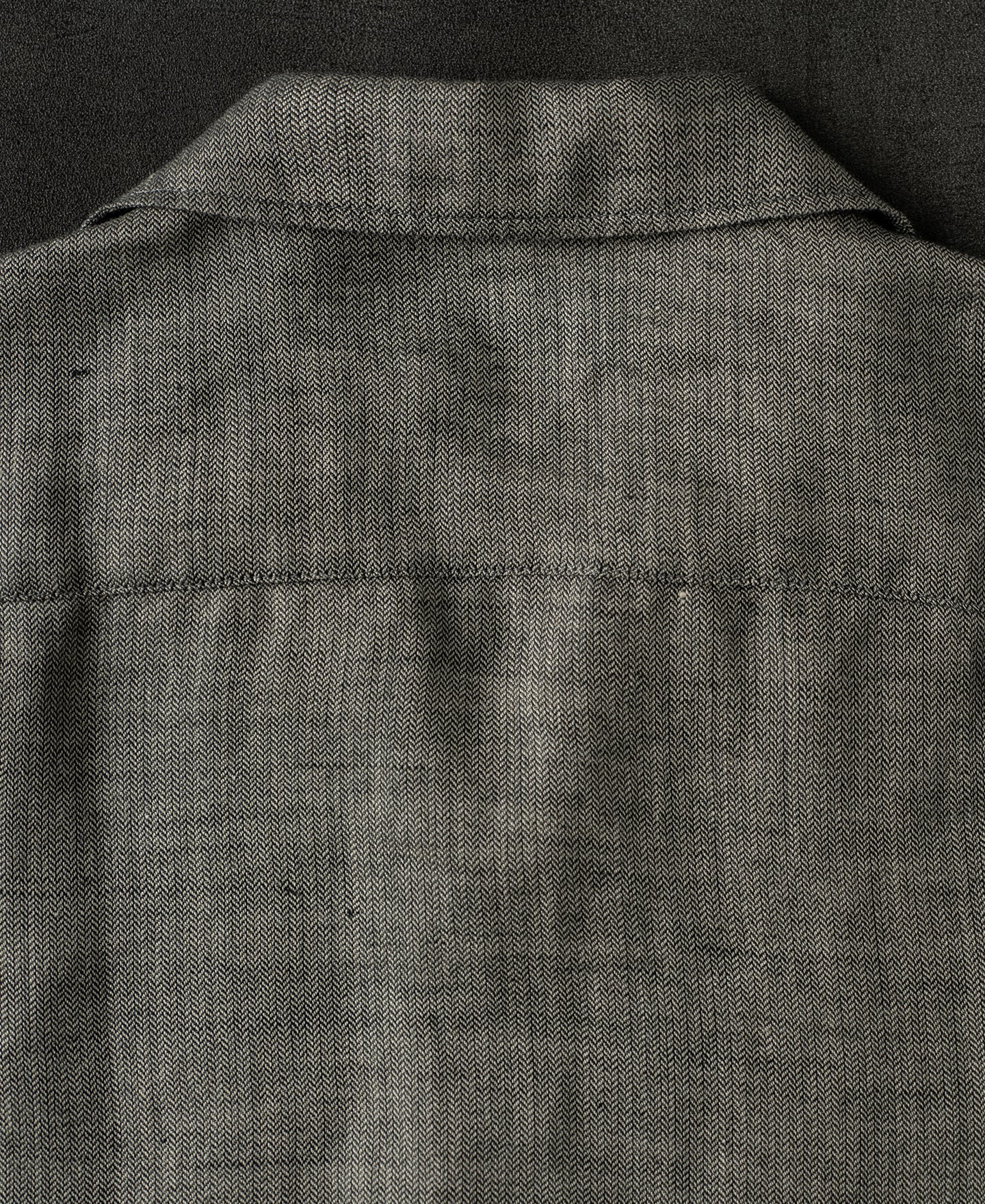 Relaxed Ramie Herringbone Cuban Shirt