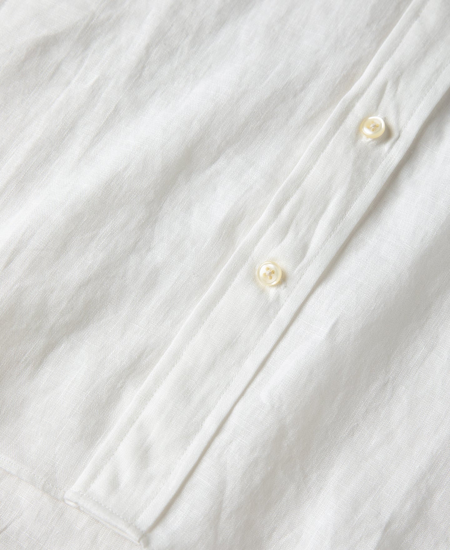 Lot 225 Long Sleeve Linen Button-Down Shirt - White