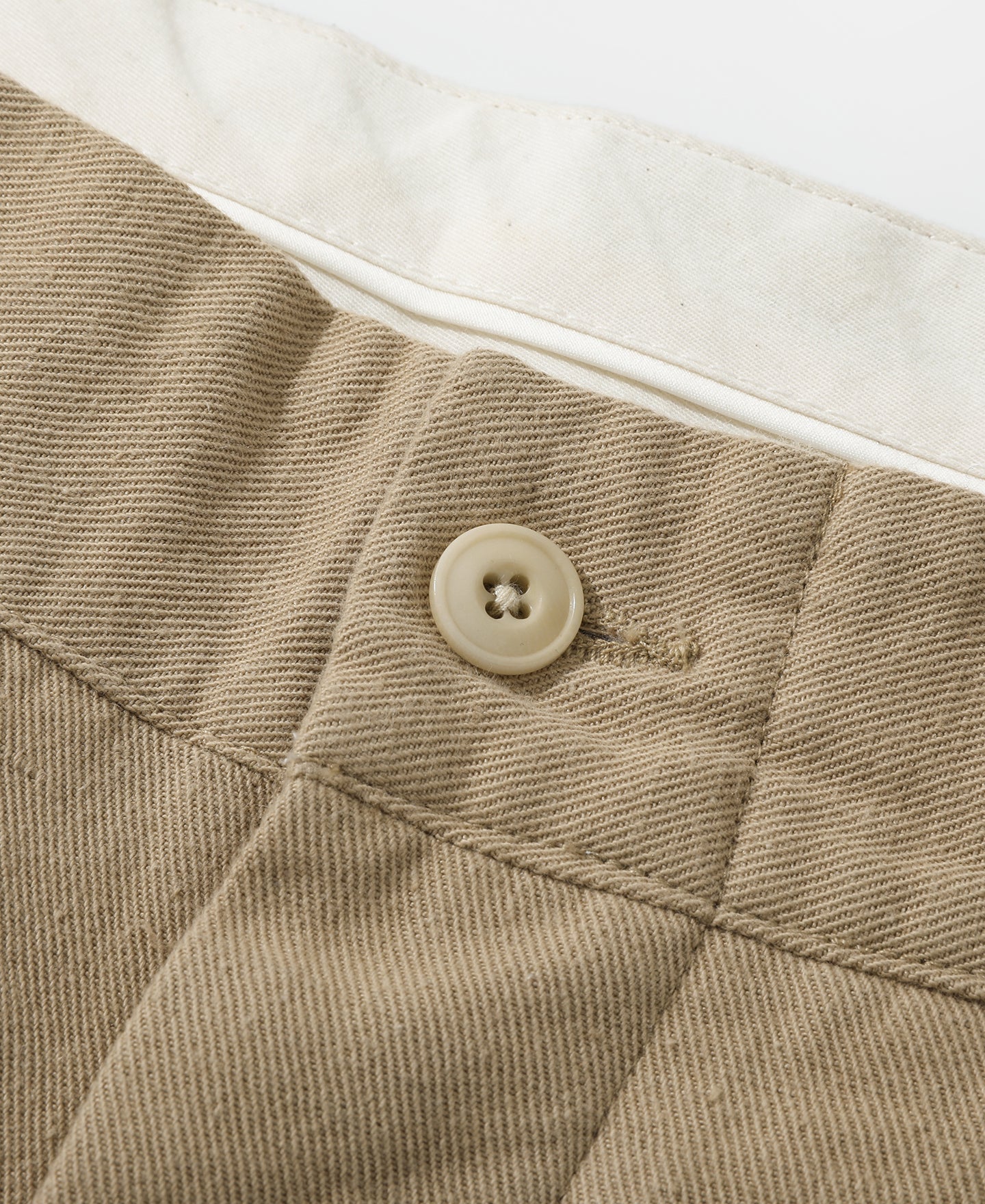 Textured Linen-Cotton Blend Trousers – Khaki