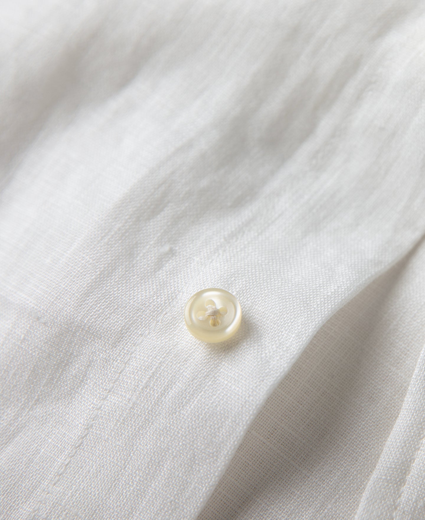 Lot 225 Long Sleeve Linen Button-Down Shirt - White