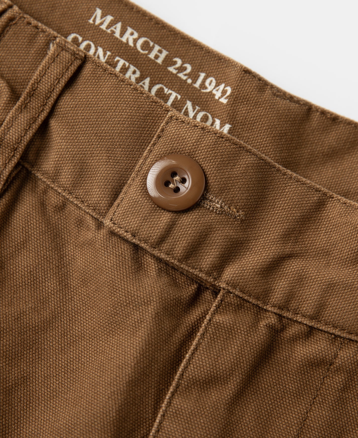 M-42 Canvas Cargo Shorts - Dark Khaki