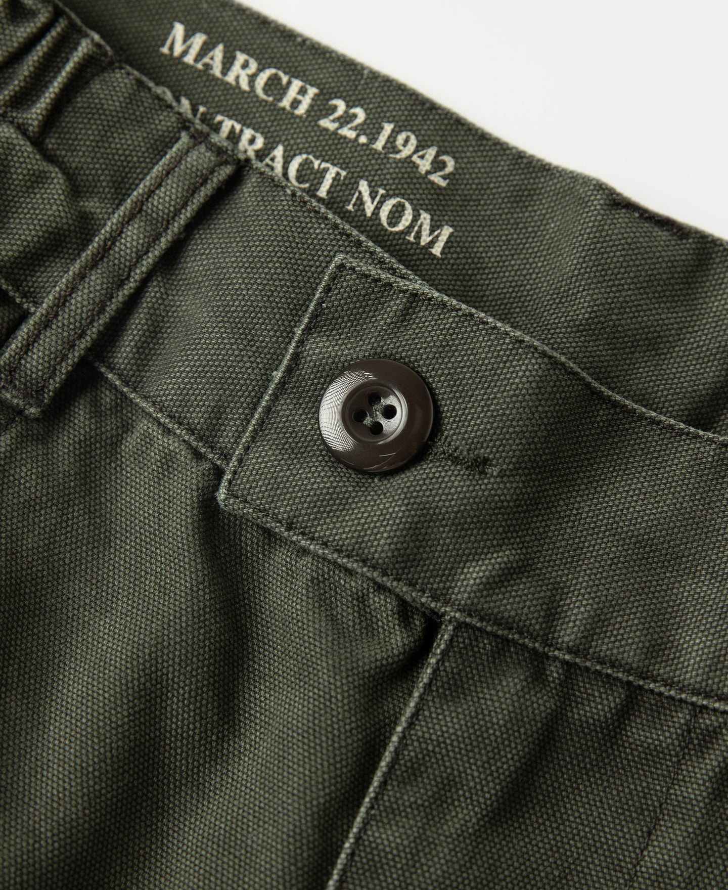 M-42 Canvas Cargo Shorts - Dark Olive