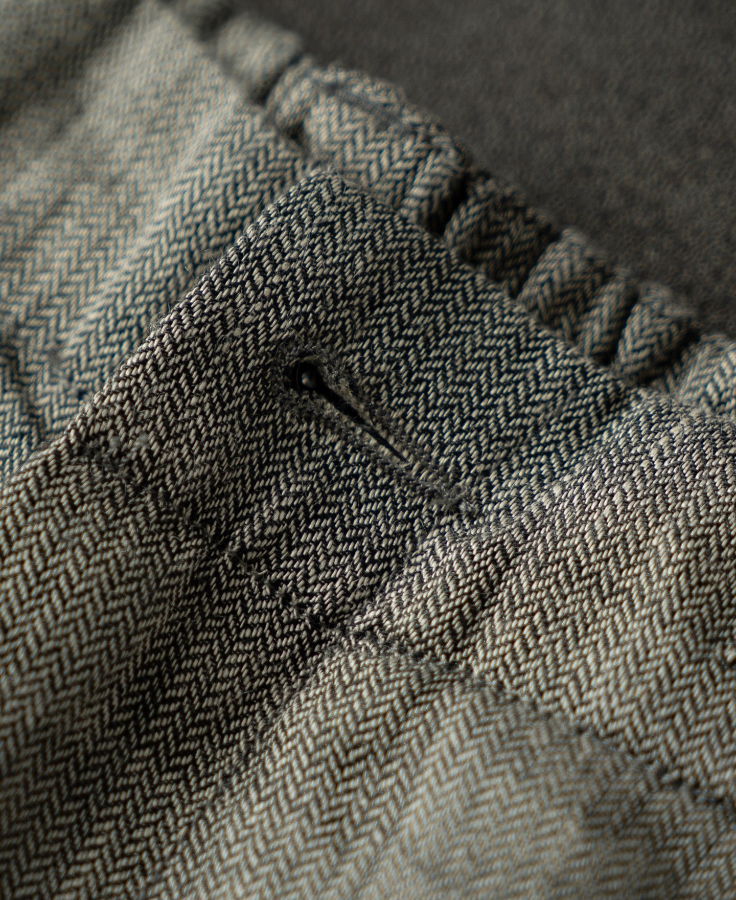 Relaxed Ramie Herringbone Shorts