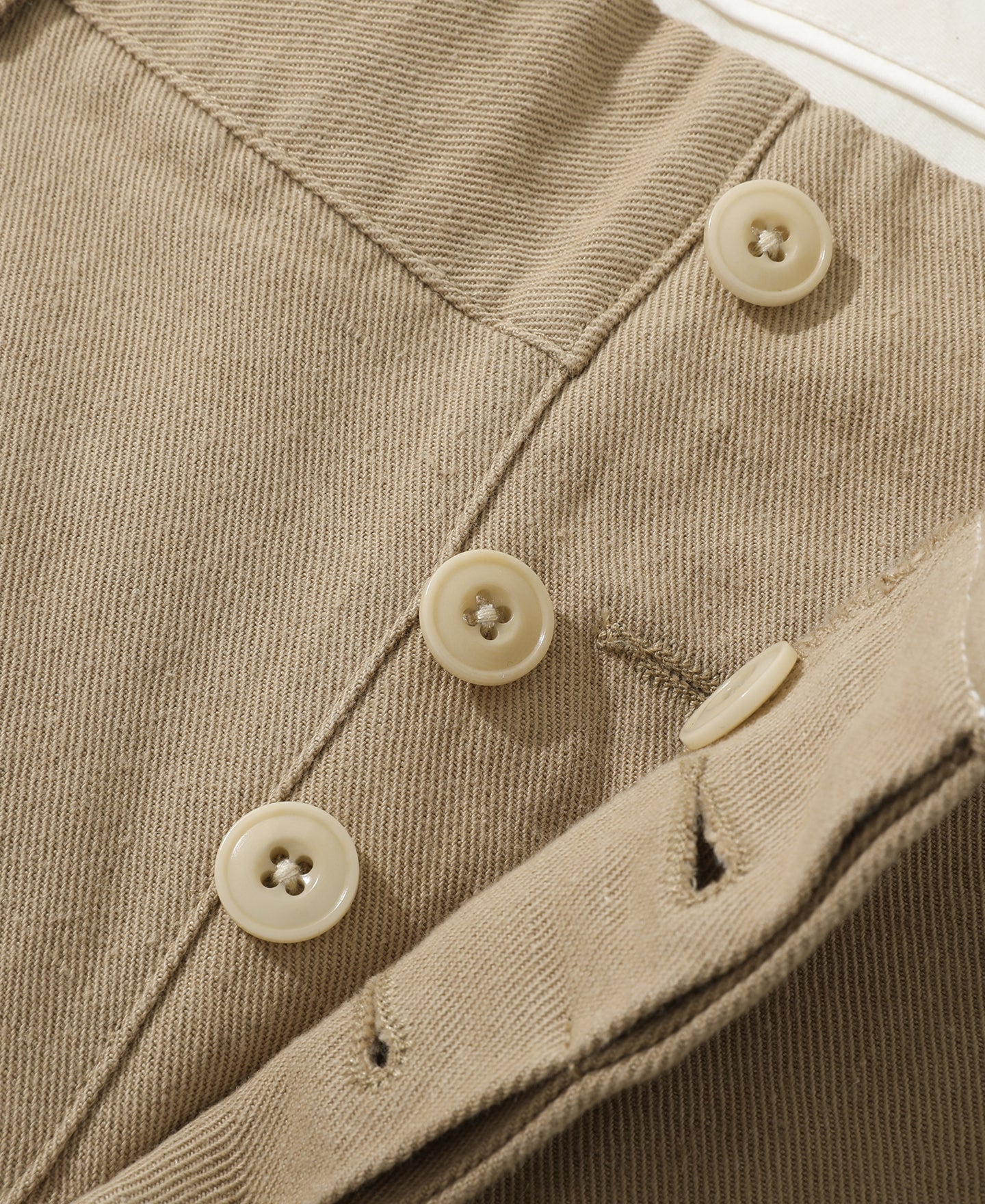 Textured Linen-Cotton Blend Trousers – Khaki