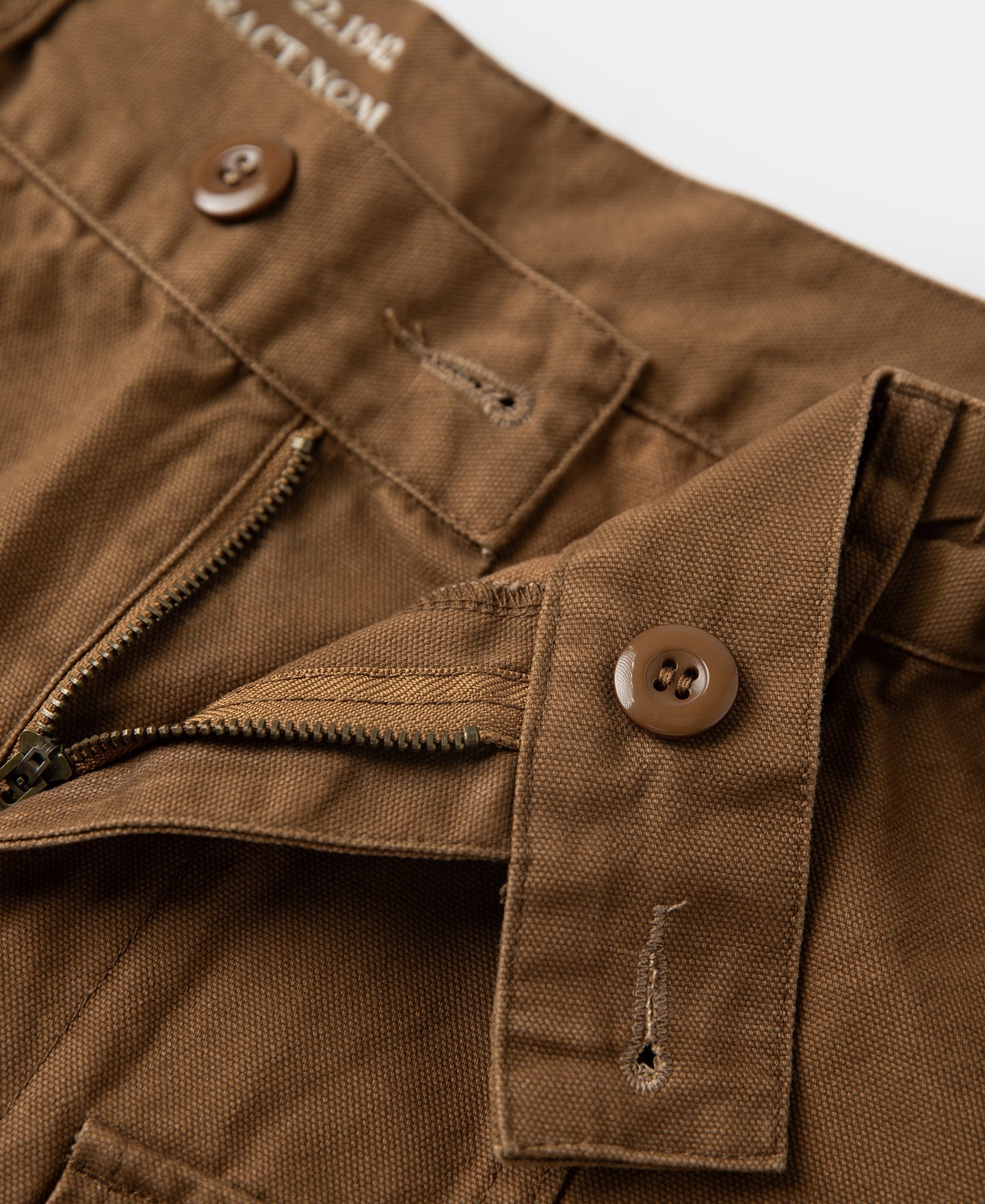 M-42 Canvas Cargo Shorts - Dark Khaki