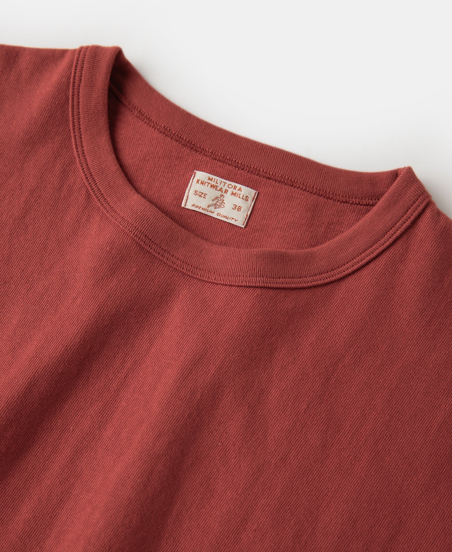 Lot 107R Cotton Tubular Crewneck T-Shirt - Brick Red