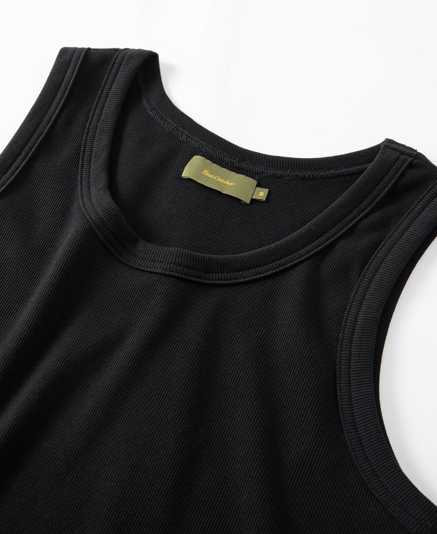 Cotton and Modal-Blend Tank Top - Black