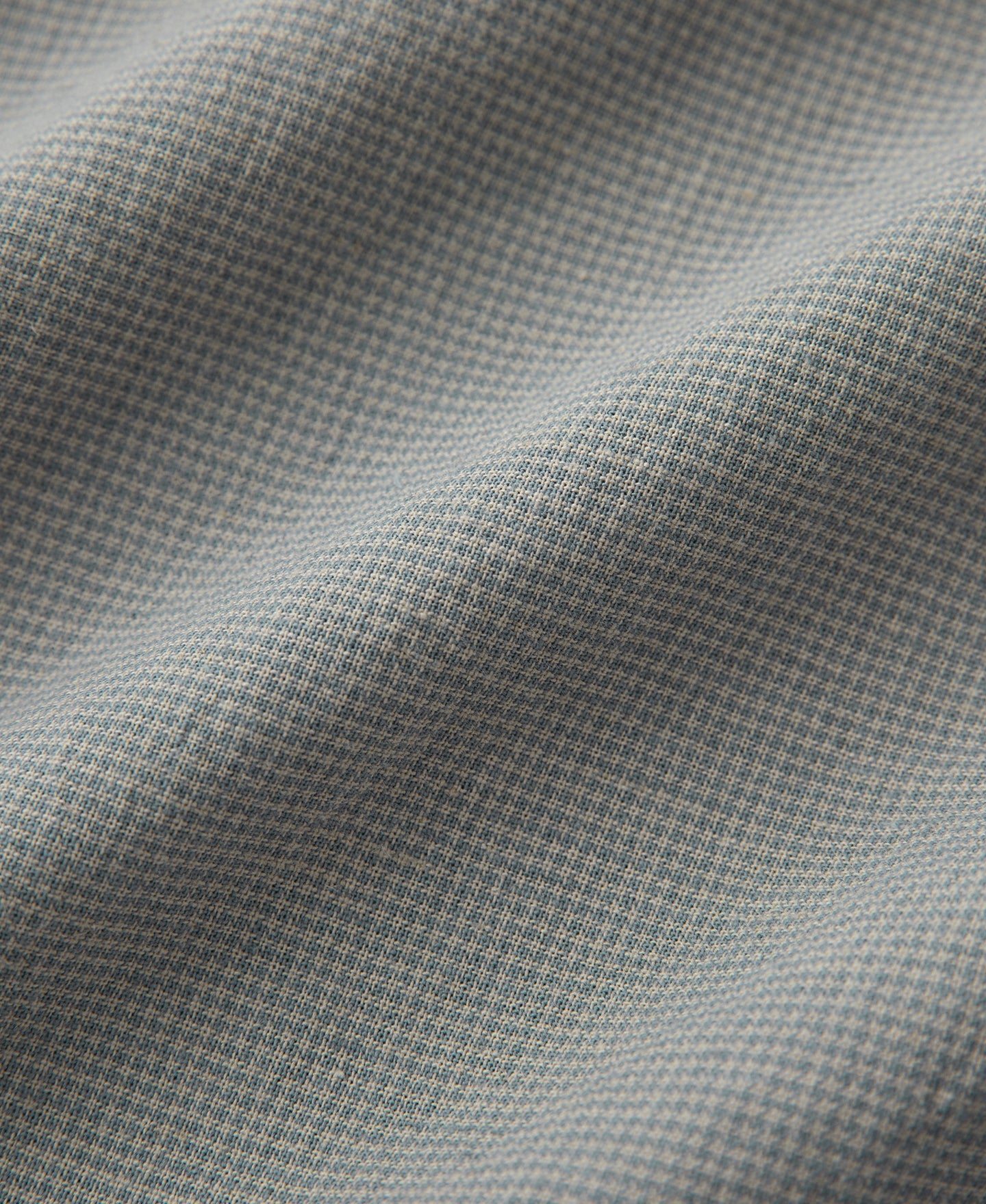 Lot 220A Cotton-Linen Blend Houndstooth Shirt - Green