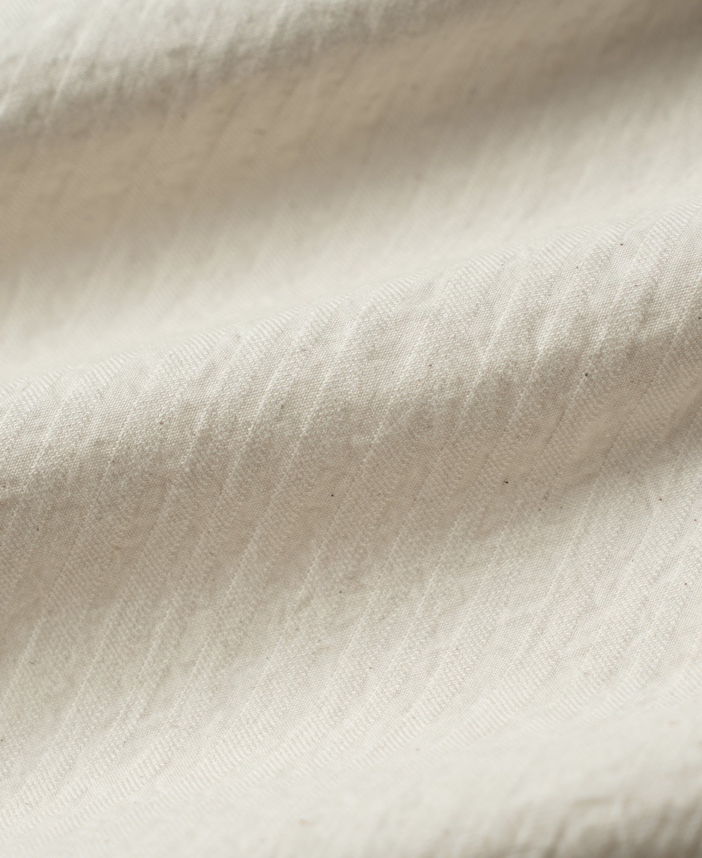 Italian Collar Salt-Shrunk Shirt - Ivory