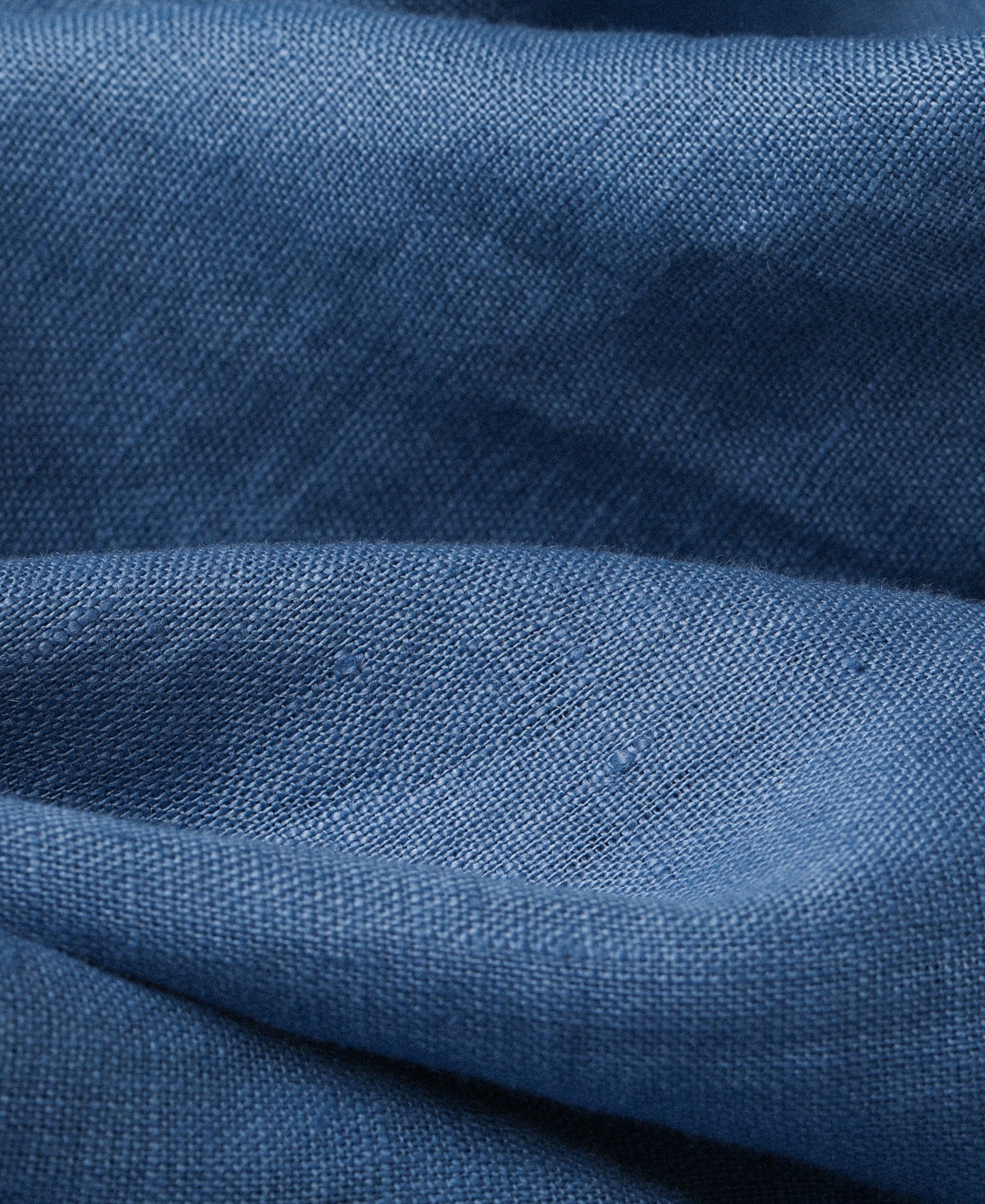 Lot 220A Cuban Collar Linen Shirt - Blue