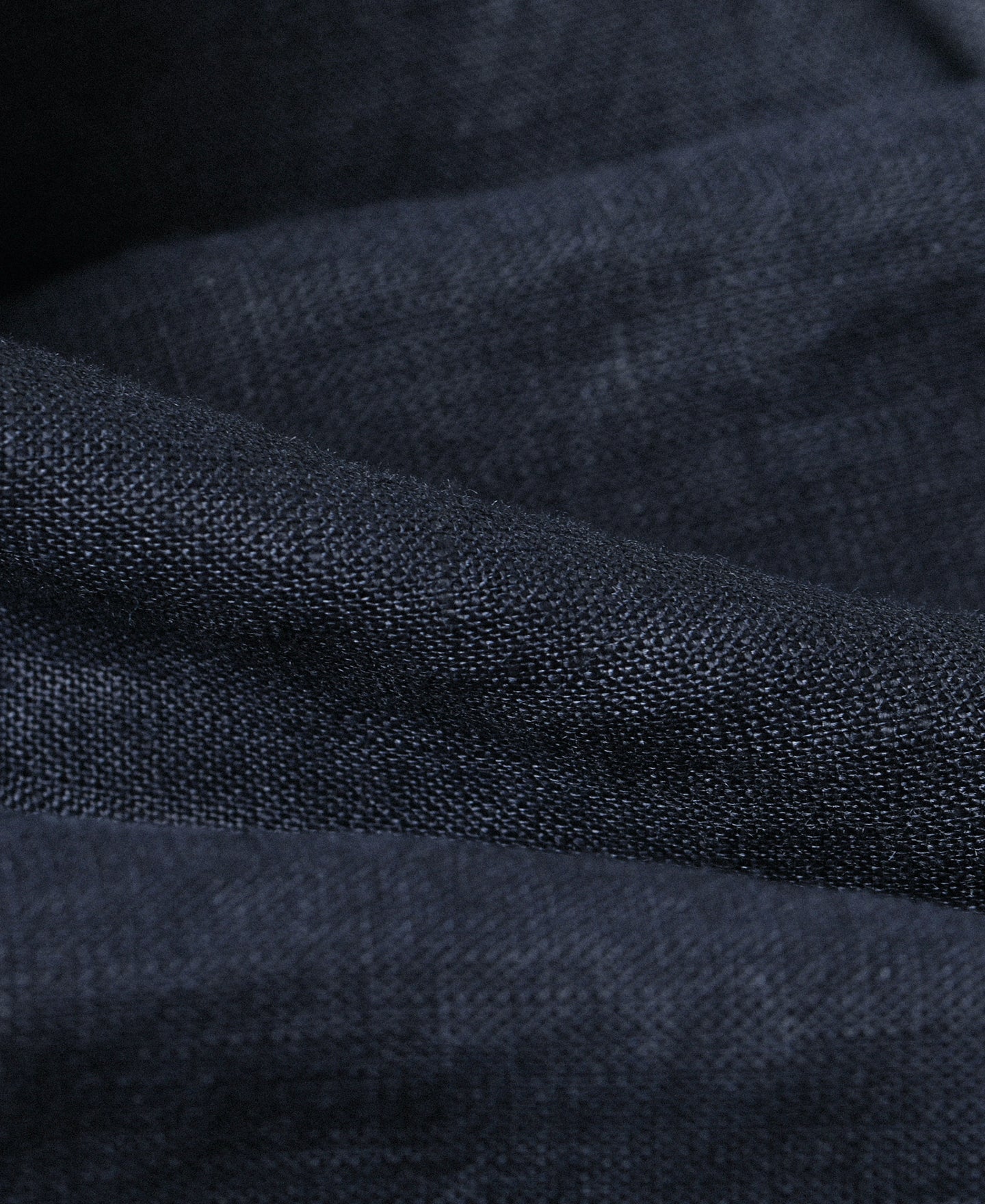 Lot 220A Cuban Collar Linen Shirt - Indigo