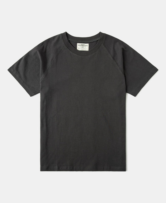 Heavyweight Plain Raglan Short Sleeve T-Shirt - Dark Gray