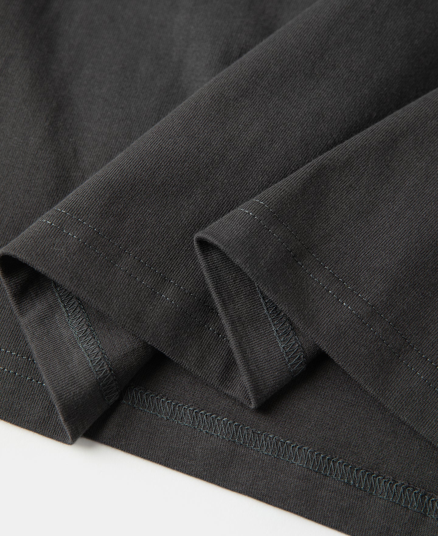 Heavyweight Plain Raglan Short Sleeve T-Shirt - Dark Gray