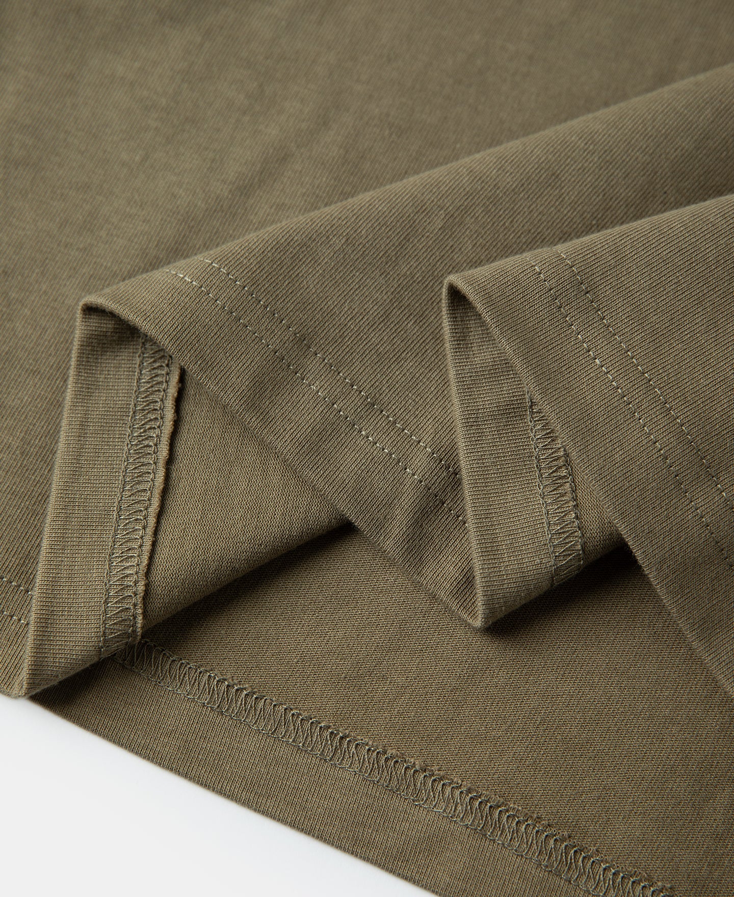 Heavyweight Plain Raglan Short Sleeve T-Shirt - Khaki