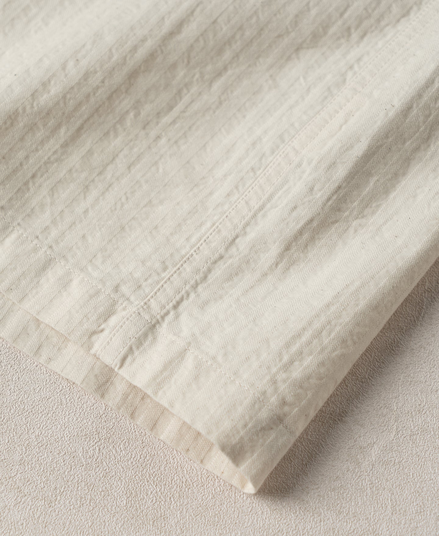 Italian Collar Salt-Shrunk Shirt - Ivory
