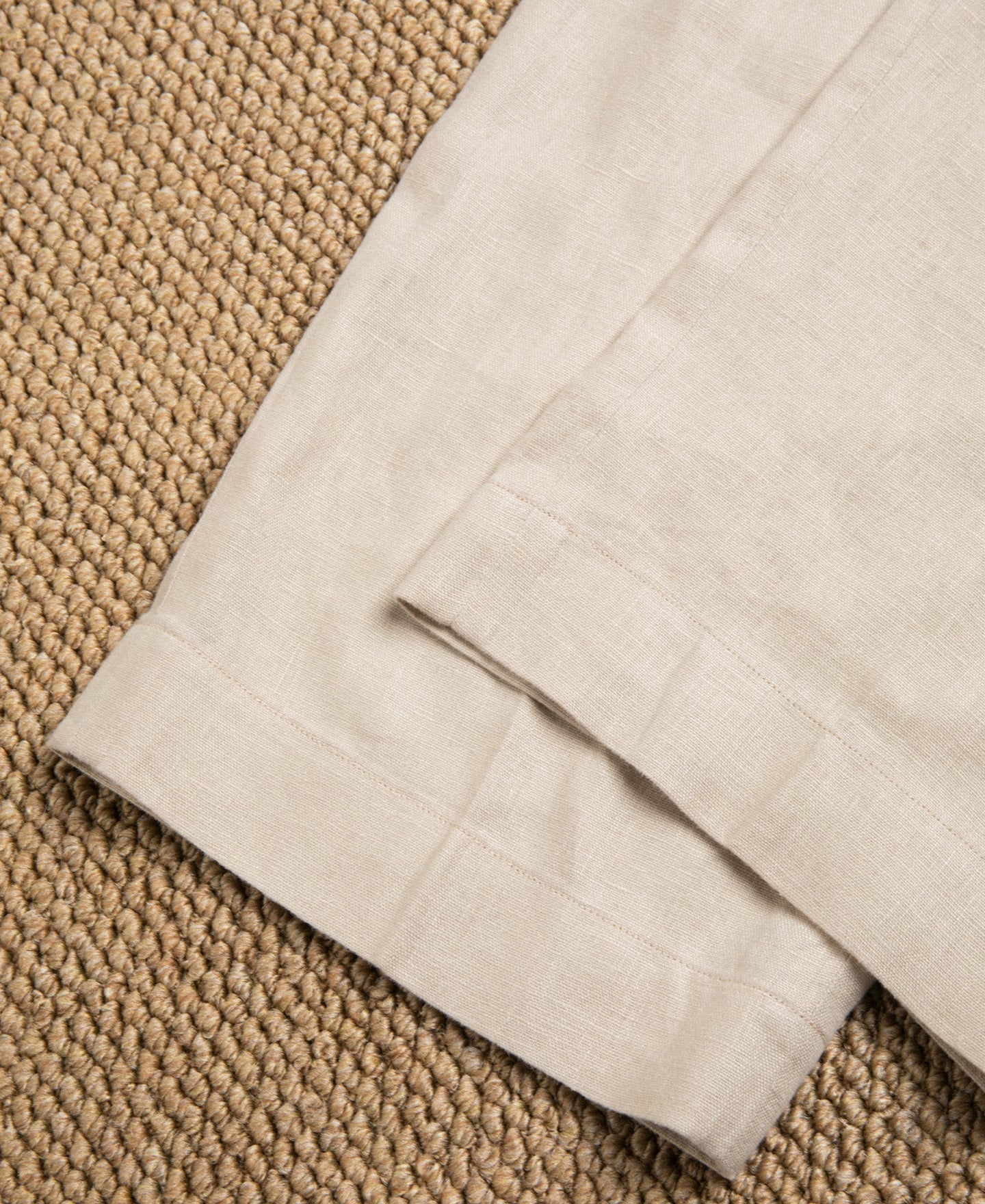 Lot 845 Linen Double Pleated Trousers - Apricot