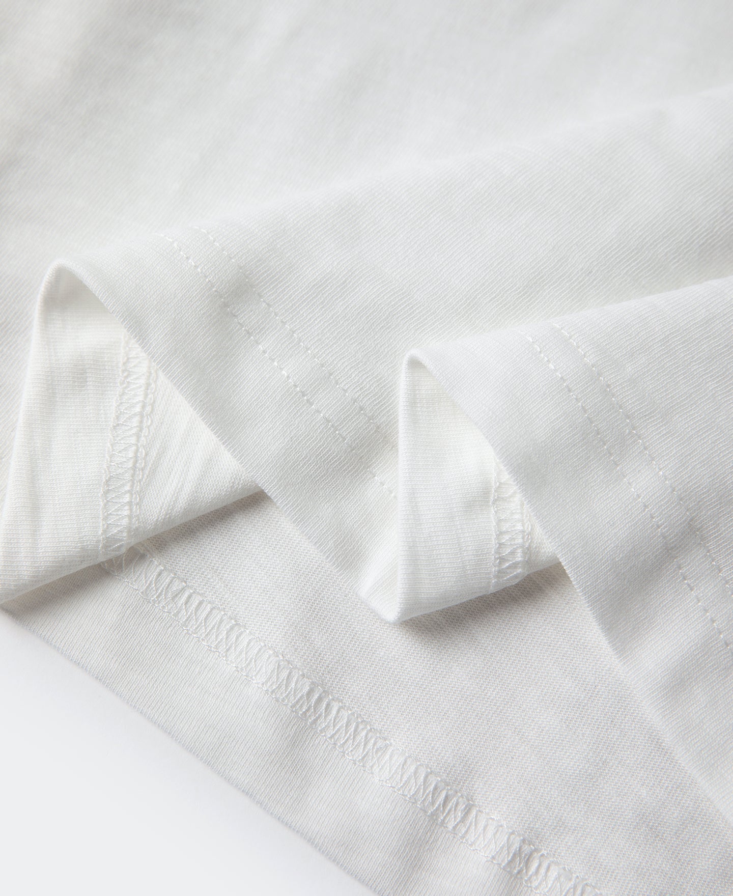 Heavyweight Slub Cotton Short Sleeve T-Shirt - White