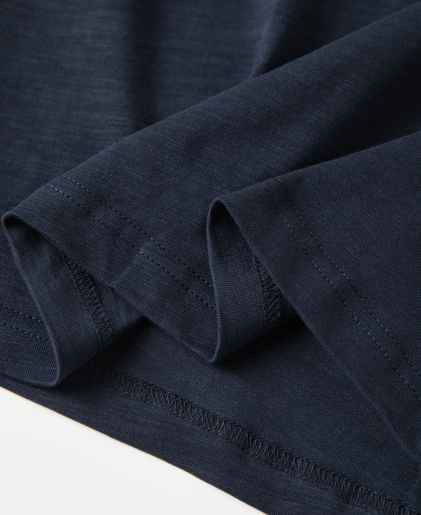 Heavyweight Slub Cotton Short Sleeve T-Shirt - Indigo