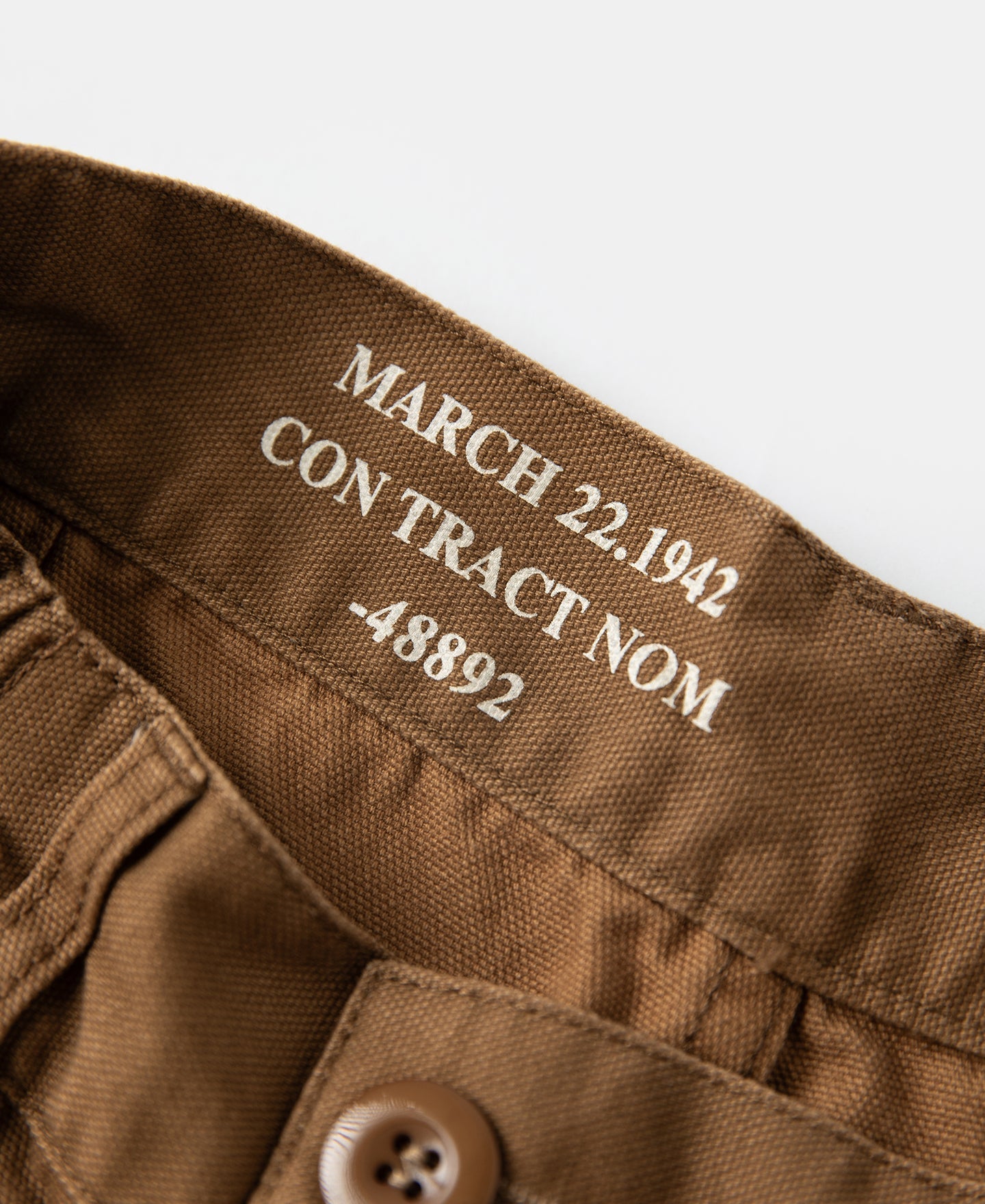M-42 Canvas Cargo Shorts - Dark Khaki