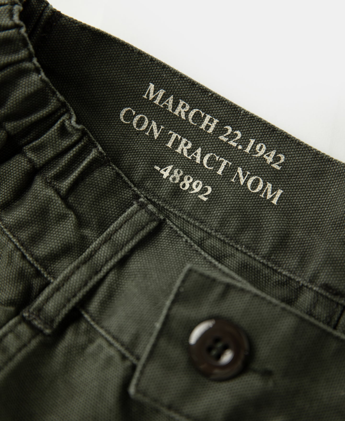 M-42 Canvas Cargo Shorts - Dark Olive