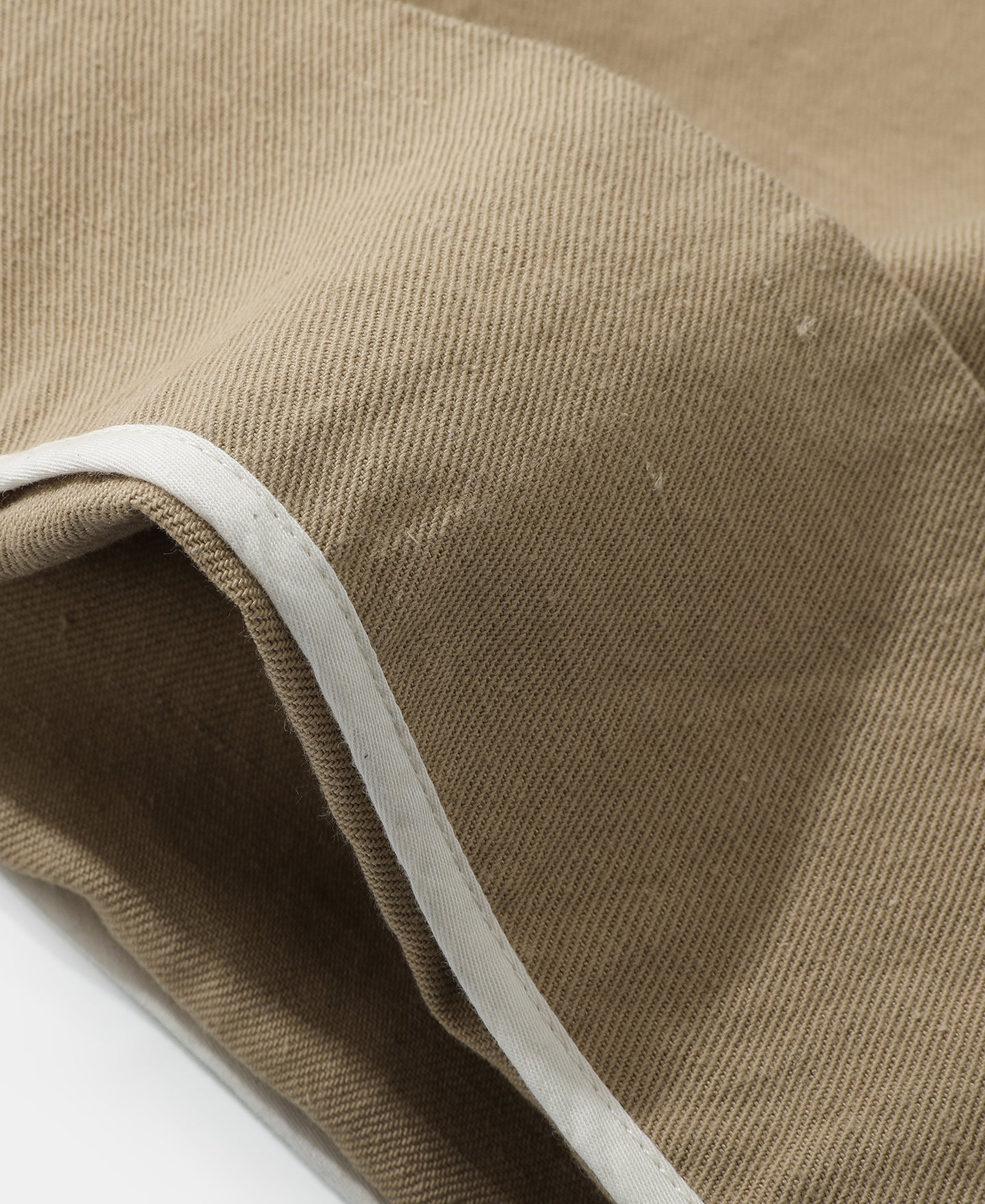 Textured Linen-Cotton Blend Trousers – Khaki