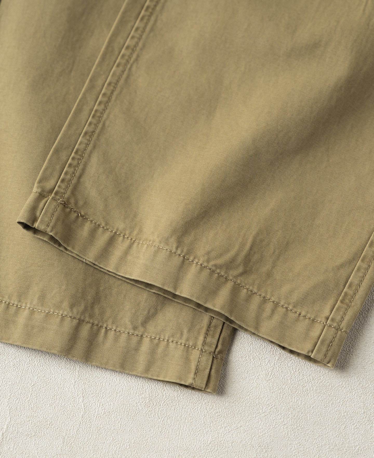 Vintage Washed Tapered 5-Pocket Pants - Khaki