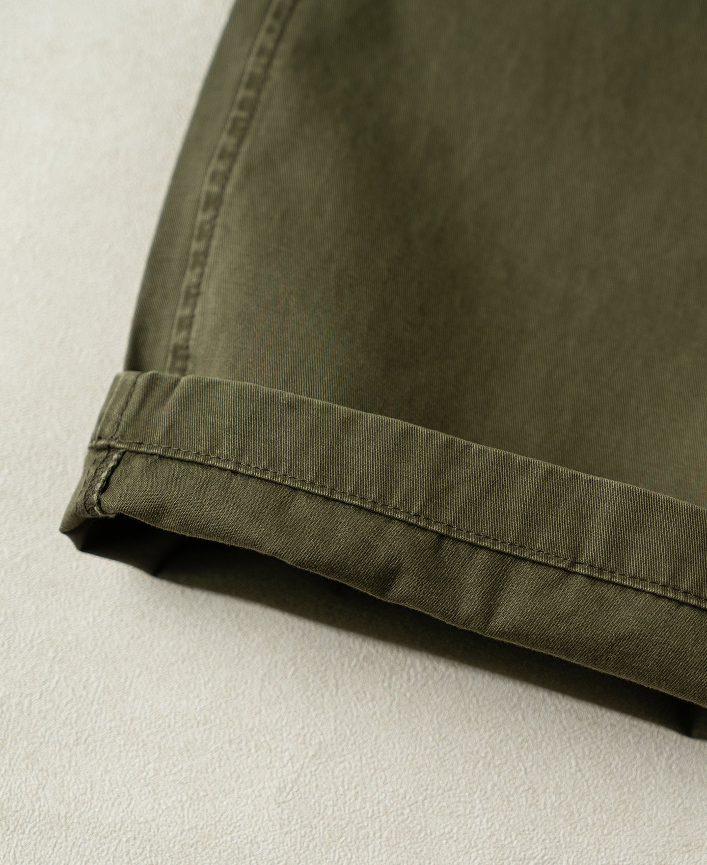 Vintage Washed Tapered 5-Pocket Pants - Olive
