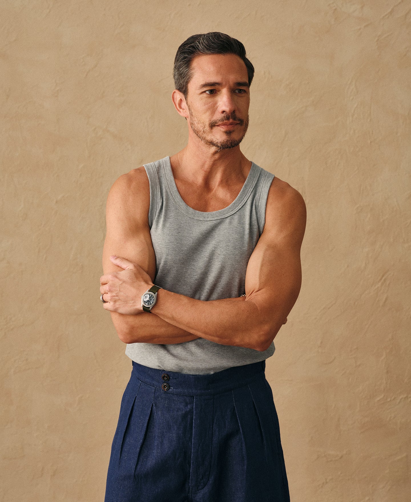 Cotton and Modal-Blend Tank Top - Gray