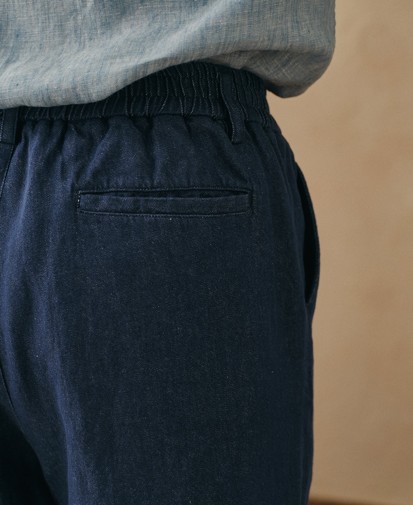 Tapered Hemp-Cotton Blend Pants