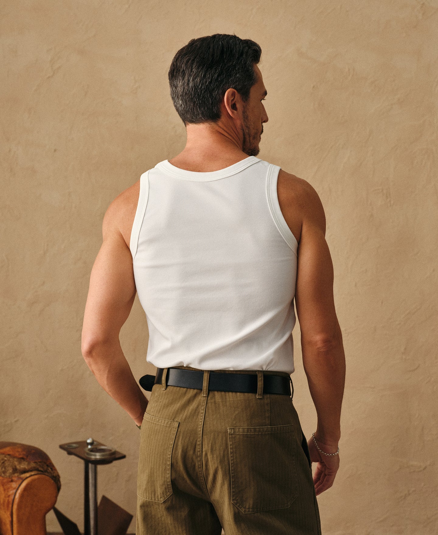 Cotton and Modal-Blend Tank Top - White