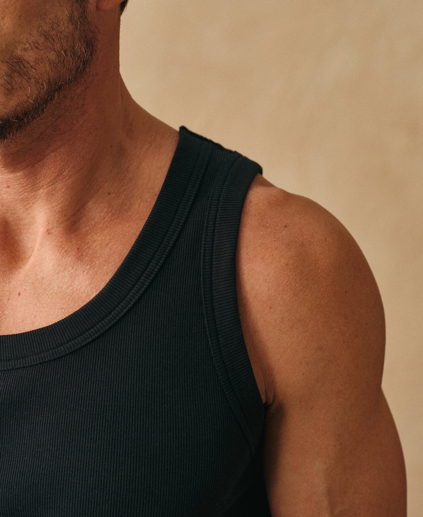 Cotton and Modal-Blend Tank Top - Black