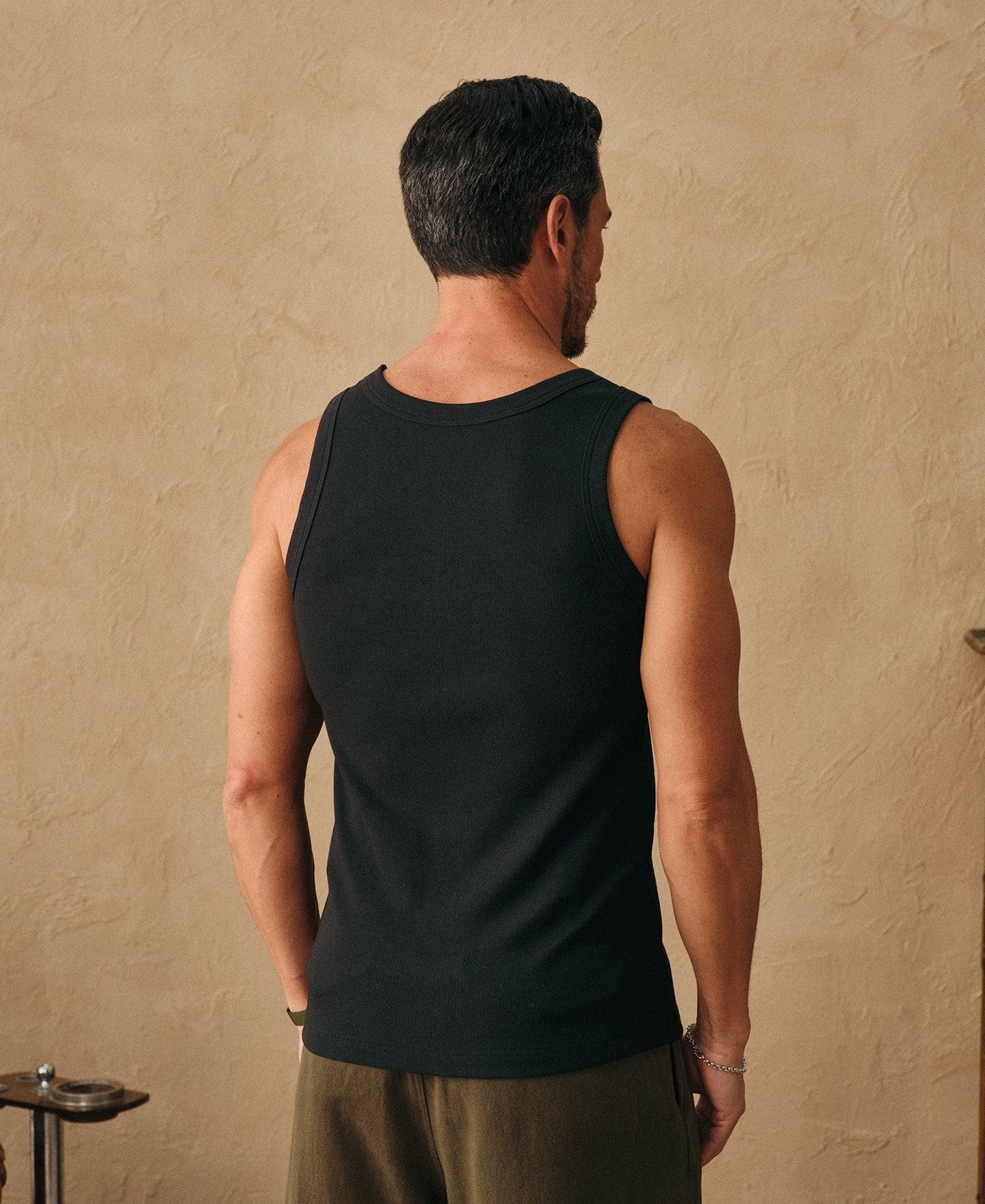 Cotton and Modal-Blend Tank Top - Black