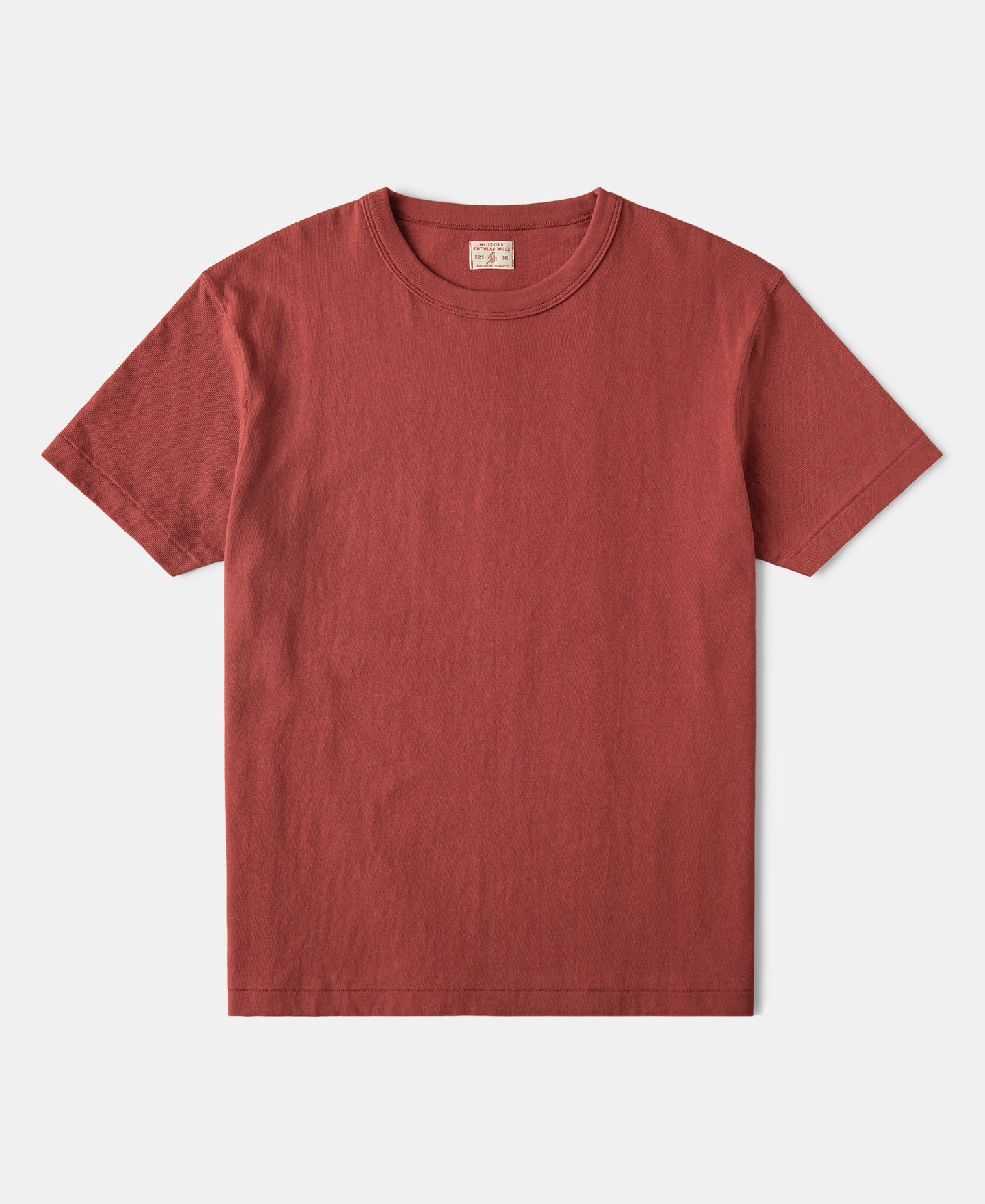Lot 107R Cotton Tubular Crewneck T-Shirt - Brick Red