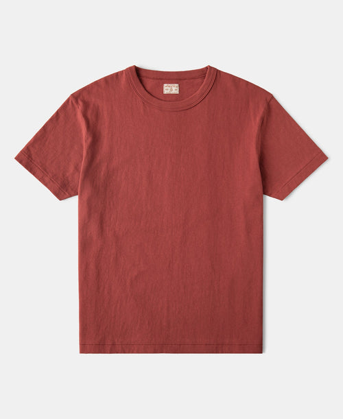 Lot 107R Cotton Tubular Crewneck T-Shirt - Brick Red