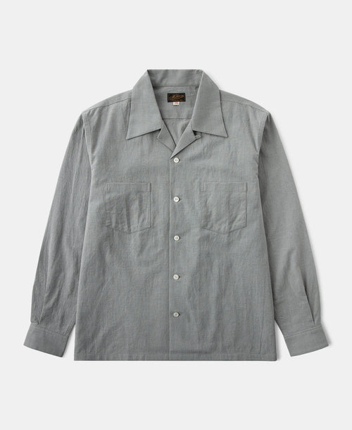 Lot 220A Cotton-Linen Blend Houndstooth Shirt - Green