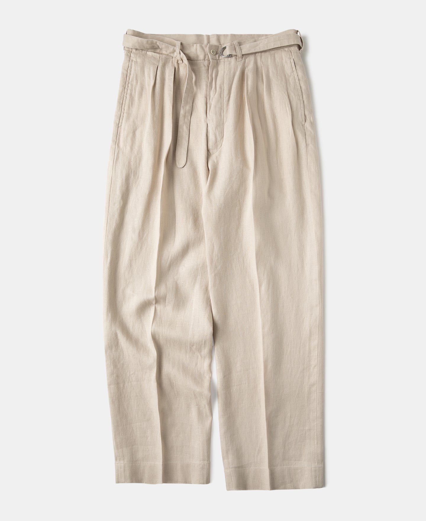 Lot 845 Linen Double Pleated Trousers - Apricot