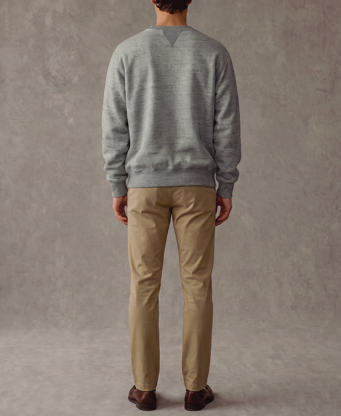 Heavyweight Double V-Gusset Tubular Sweatshirt - Heather Gray