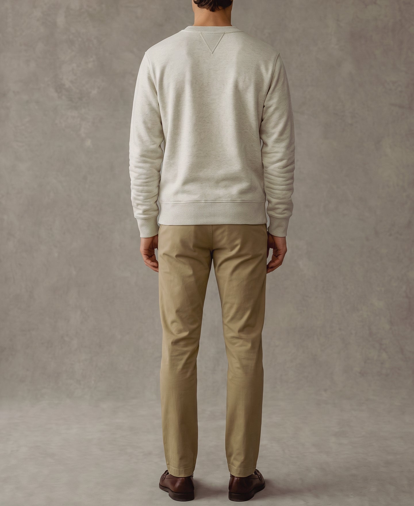 Heavyweight Double V-Gusset Tubular Sweatshirt - Apricot