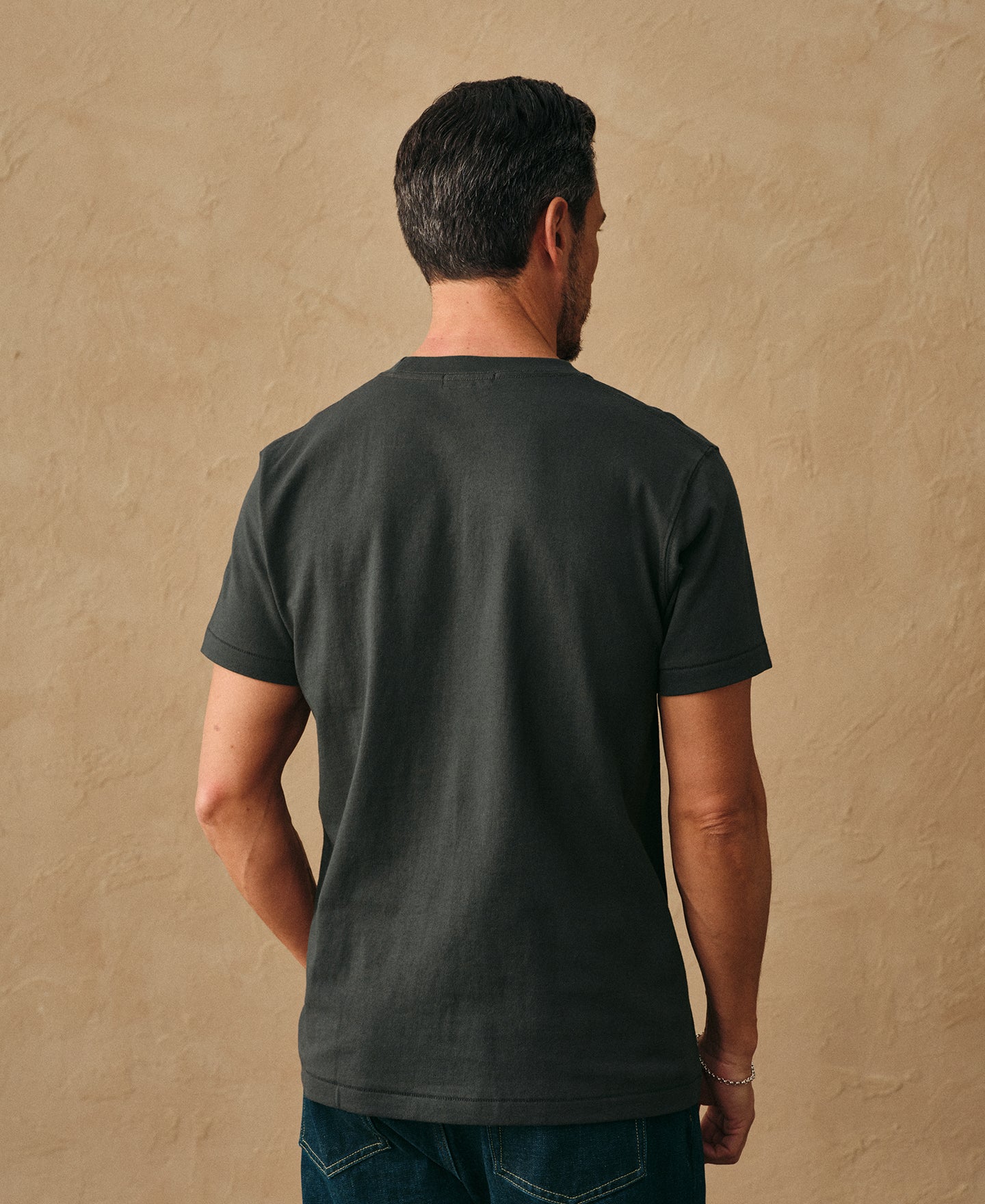 Regular Fit Heavyweight Tubular Jersey T-Shirt - Vintage Black