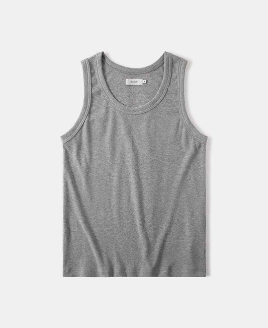 Cotton and Modal-Blend Tank Top - Gray