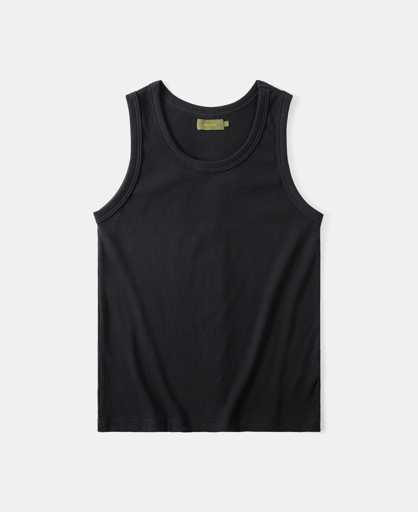Cotton and Modal-Blend Tank Top - Black