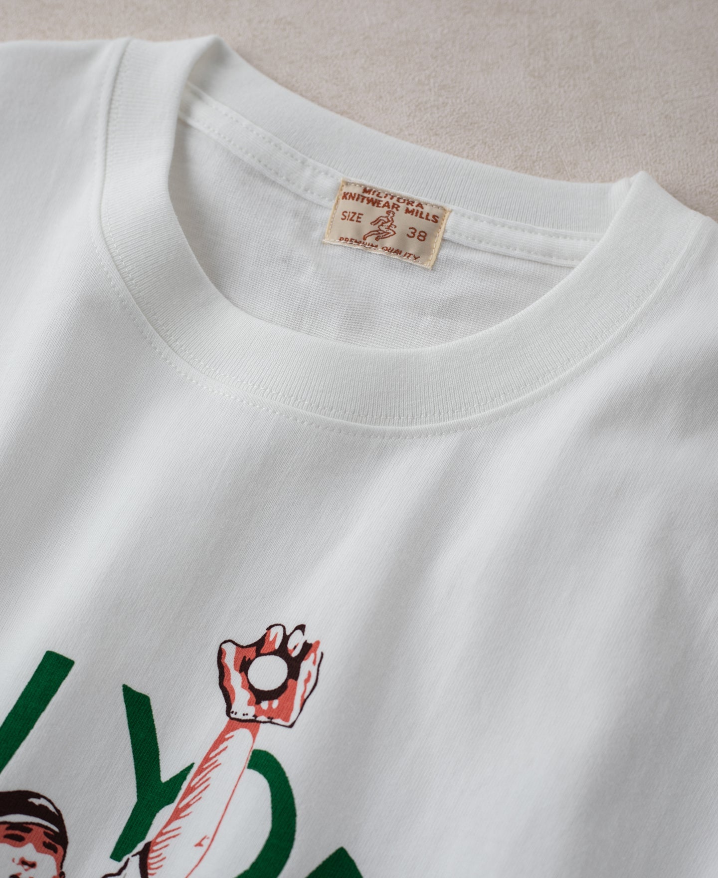Lot 108 Cotton Crewneck T-Shirt - Baseball Catcher