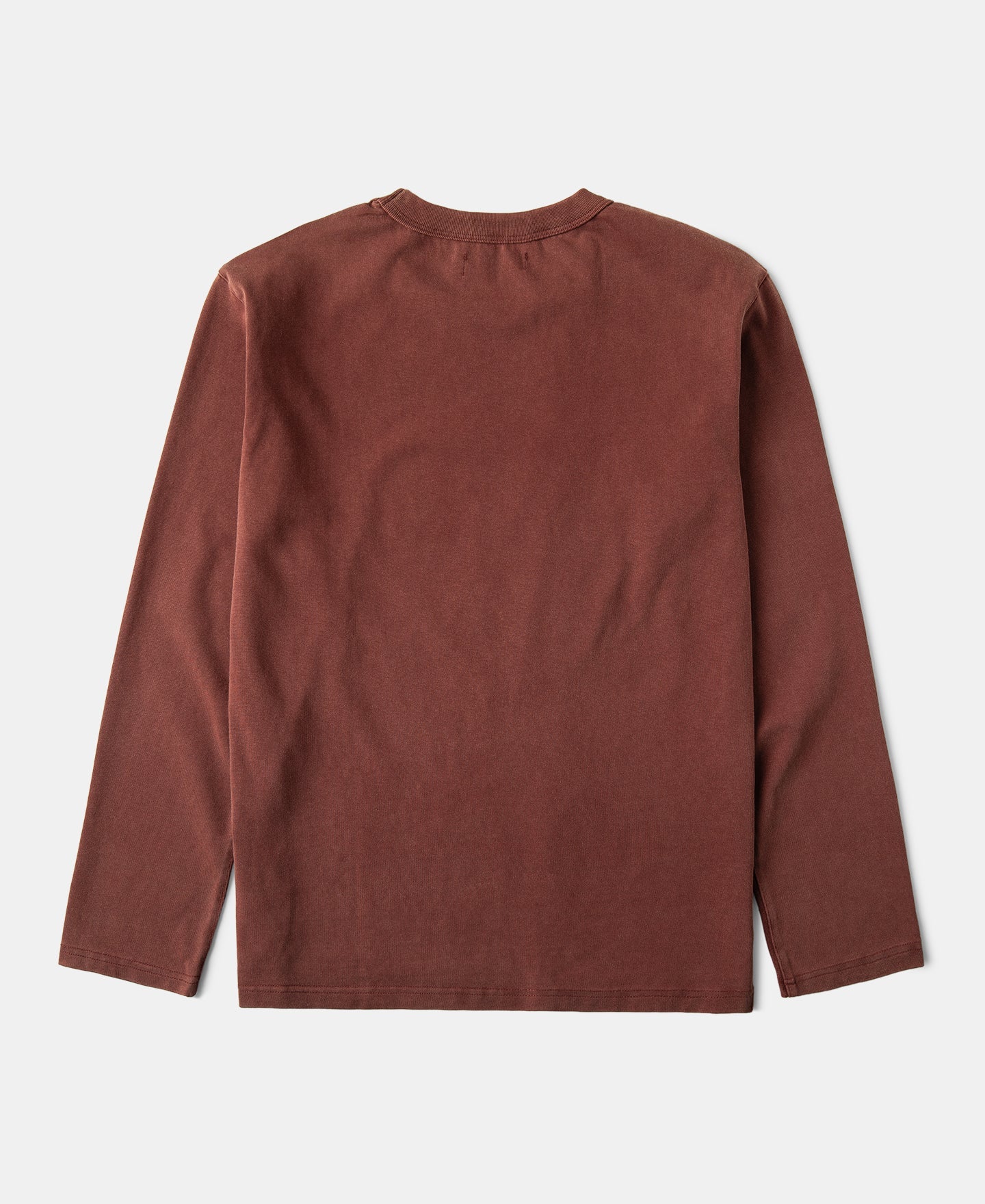 Sun-Washed Cotton Long Sleeve T-Shirt - Clay