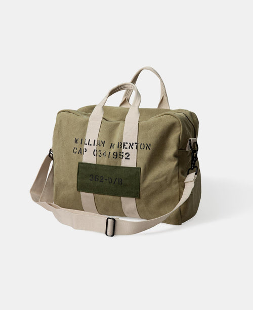 Cotton Canvas Crossbody Messenger Bag