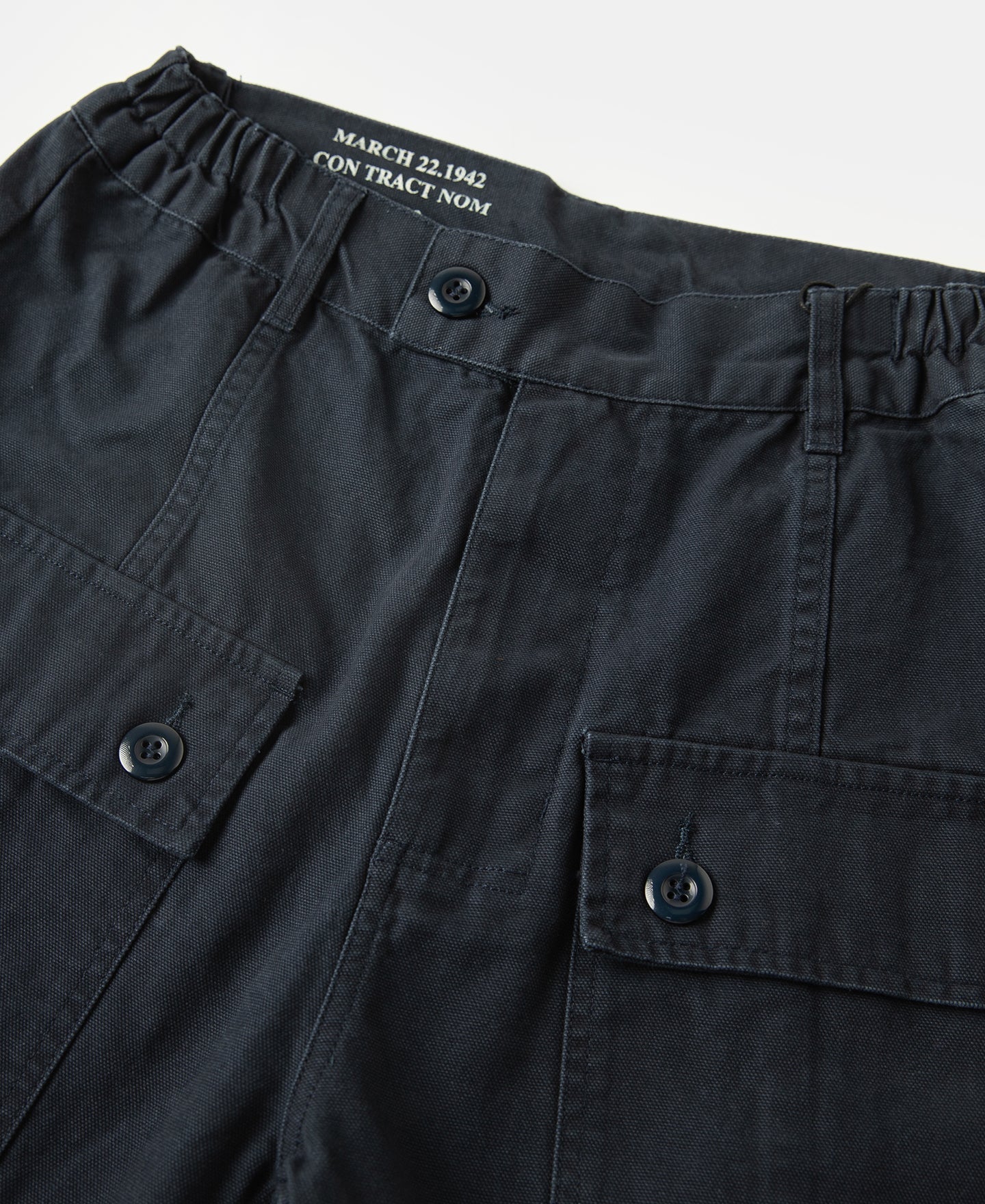 M-42 Canvas Cargo Shorts - Navy